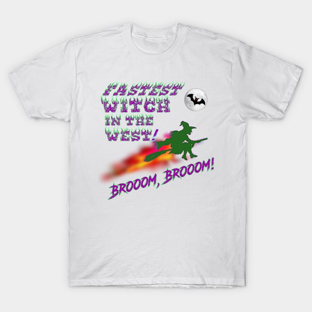 Wicked Mystical Witch for Halloween T-Shirt by Captain Peter Designs